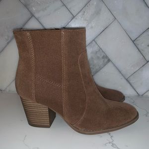 Tan booties super comfy